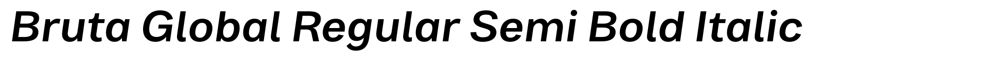 Bruta Global Regular Semi Bold Italic image